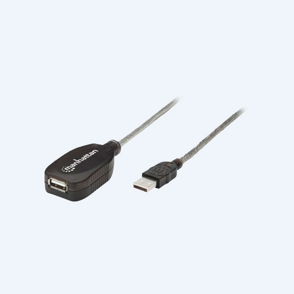 Cable de Extensión Activa USB 2.0 Manhatan, 5m, A Macho a A Hembra