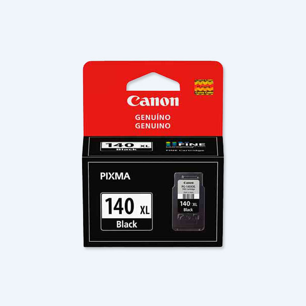 Cartucho Canon PG-140 XL, Negro, Alto Rendimiento, 300 Páginas, para MG4110/MG3110/MG2110/MG3510/MX391/MX451/MX521