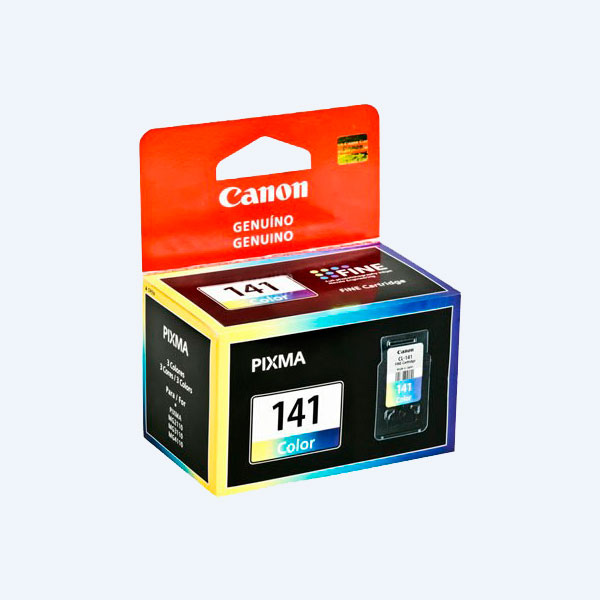 Cartucho de Tinta Canon 141 Color,180pags, p/ Pixma MG2110, MG3110, MG4110