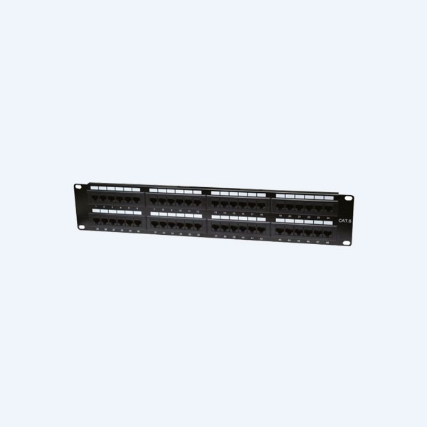 Panel de Parcheo Intellinet 48 Puertos, Cat 6, Rack, 2U