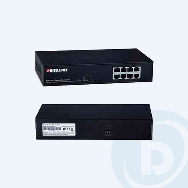 560757  - Switch Intellinet 560757 PoE, 4 Puertos PoE, 4 Puertos STD