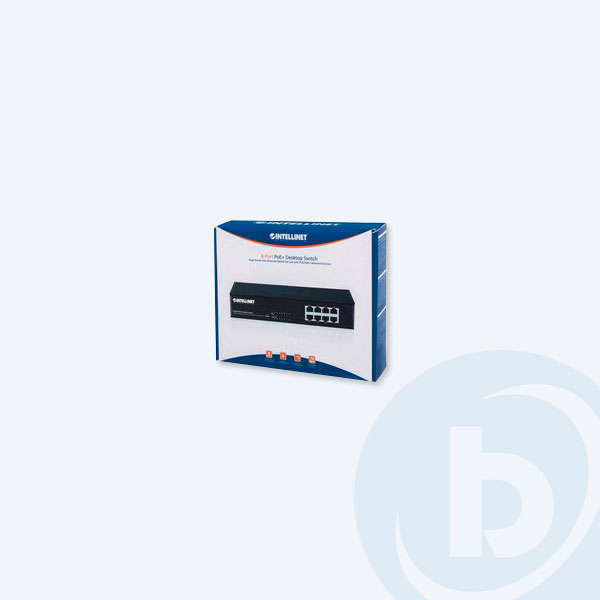 560764  -  Switch Intellinet ,8Puertos 10/100Mbps, PoE
