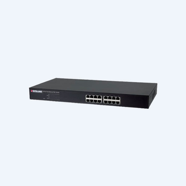  Switch  Intellinet, 16 Puertos 10/100Mbps, PoE 
