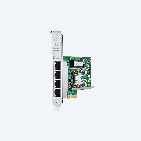 Tarjeta de Red Ethernet HP 331T, PCI-E, 4 Puertos