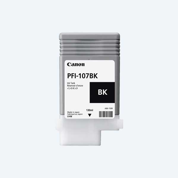 Tanque de Tinta Canon PFI-107BK, Negro, 130ml