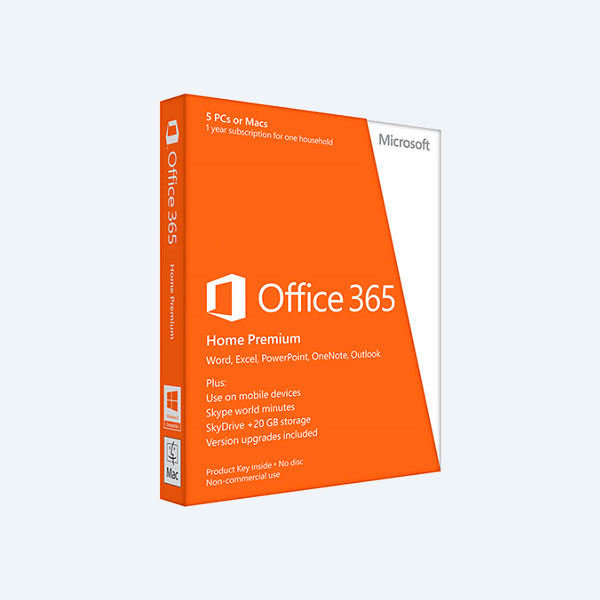 Microsoft Office 365 Hogar, 1 año, 5 Dispositivos