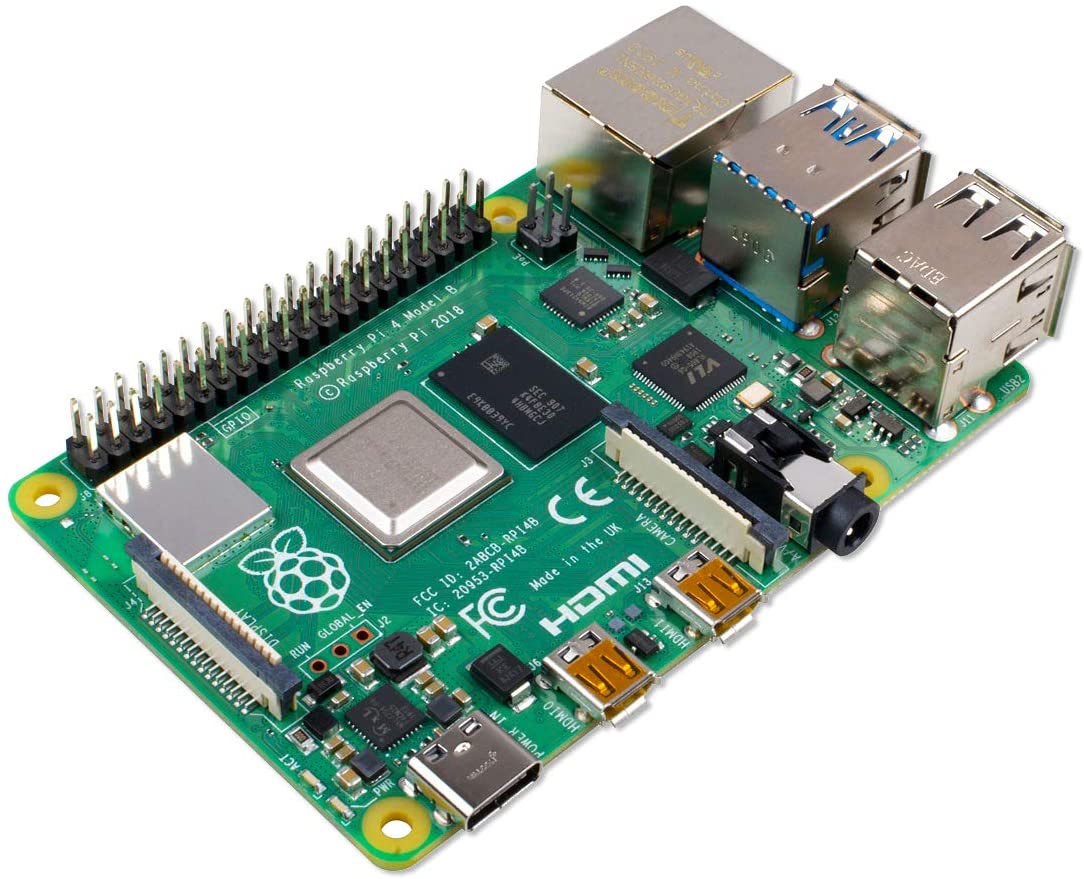 Raspberry Pi 4 Modelo B 2019 Quad Core 64 bit WiFi Bluetooth (4 GB)