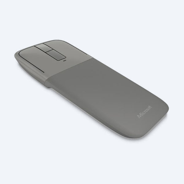 Mouse Bluetooth Microsoft BlueTrack Arc Touch, Inalámbrico, 3 Botones, Gris