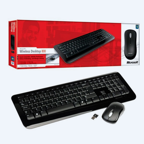Combo Inalámbrico Microsoft 7N9-00004, Teclado y Mouse, Bluetooth, Negro