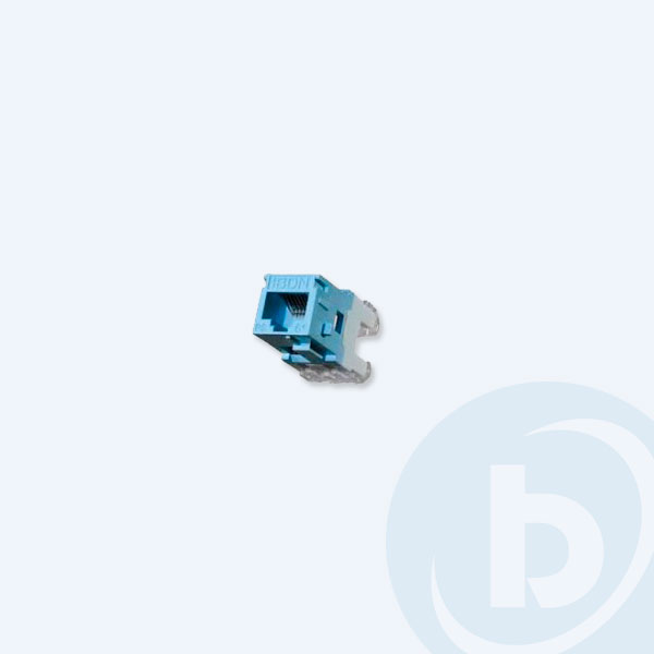 8699125BRJ - Jack RJ45 Condunet, Categor&iacute;a 5e, con cubre polvo avatible, Color Azul