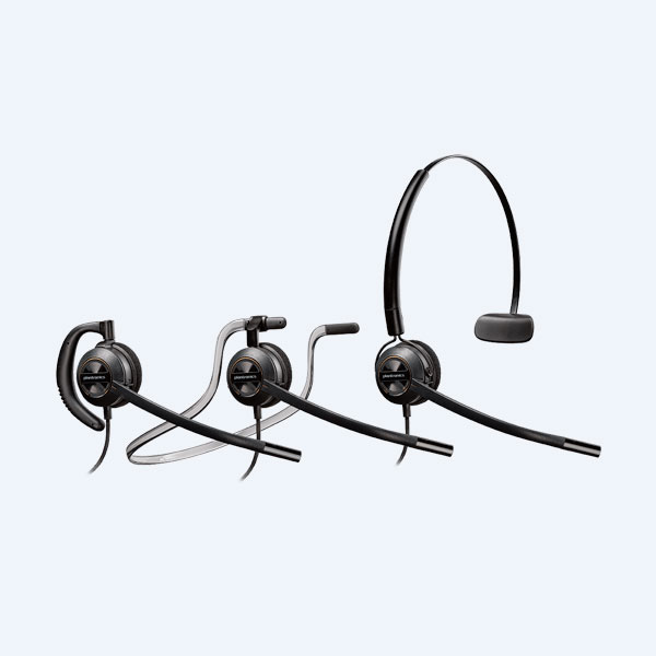 Diadema Plantronics ENCOREPRO 540, Convertible, Negro