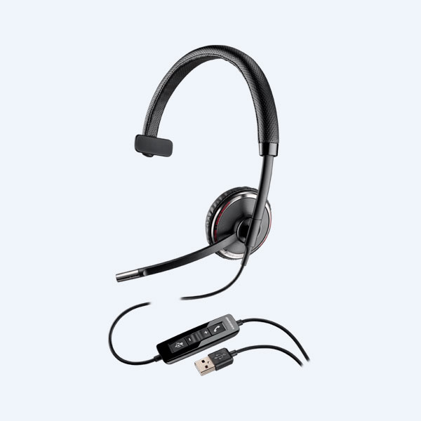 Diadema Plantronics C520, Con Microfono, USB, Negro