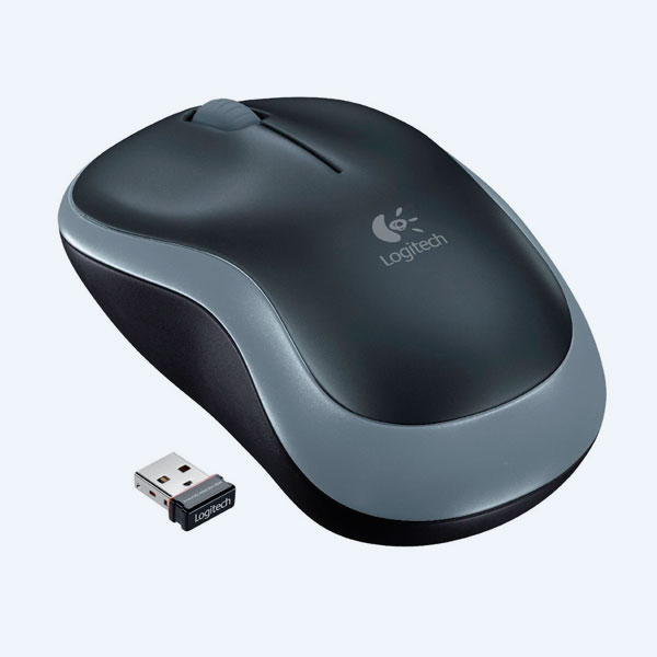 Mouse Óptico Logitech M185, Inalámbrico, 3 botones, Negro