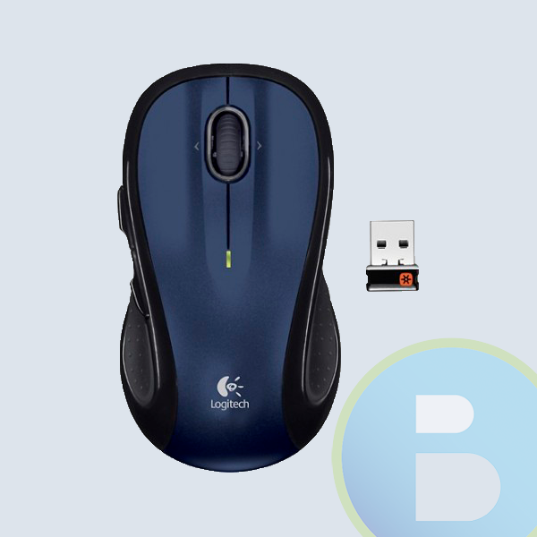 Mouse Logitech Láser M510, Inalámbrico, USB, Azul