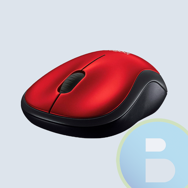 Mouse Logitech M185, Inalambrico Usb, Rojo