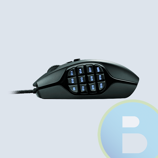 Mouse Gamer Logitech G600 Láser, Alámbrico, USB, 8200DPI, Negro