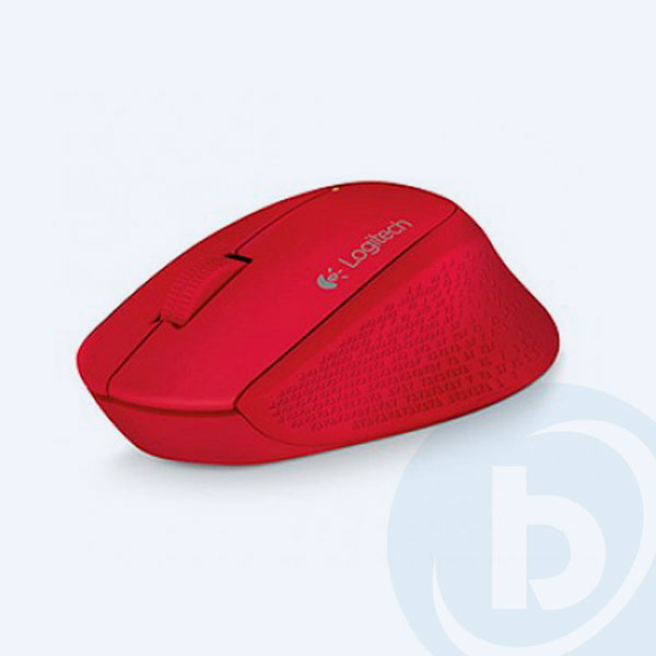 910-004286 - Mouse &Oacute;ptico Logitech M280, Inal&aacute;mbrico, 3 botones, Rojo