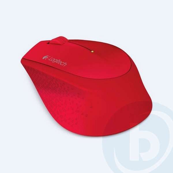 910-004286 - Mouse &Oacute;ptico Logitech M280, Inal&aacute;mbrico, 3 botones, Rojo