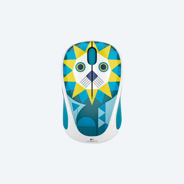 Mouse Logitech M317C Lucas Lion, Inalámbrico, Verde