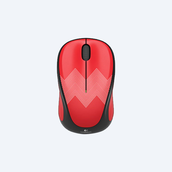 Mouse Logitech M317C Zigzag, Inalámbrico, Rojo
