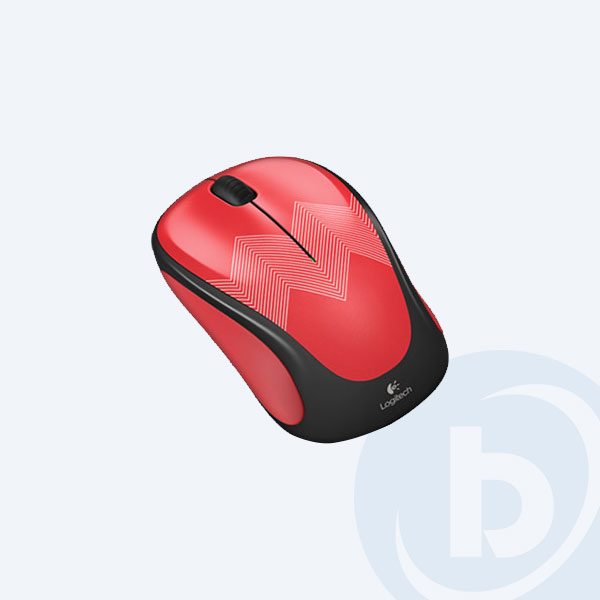 910-004506 - Mouse Logitech M317C Zigzag, Inal&aacute;mbrico, Rojo