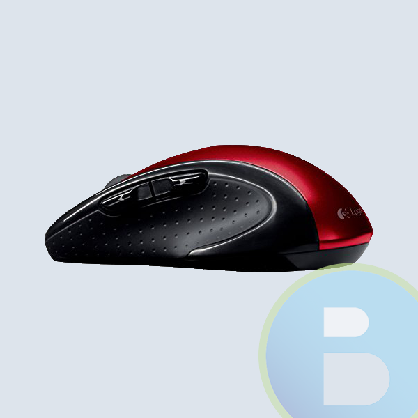 910-004554 - Mouse Logitech M510, Rojo, Ergonomico, Laser, Inalambrico, USB, PC/MAC/CHROME