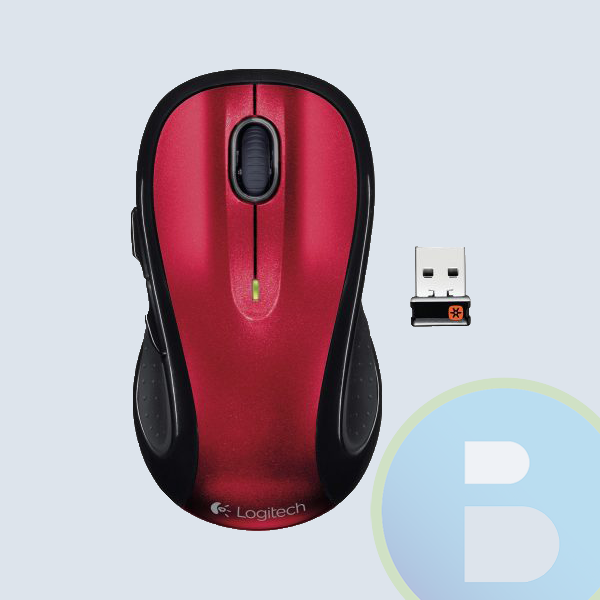 Mouse Logitech M510, Rojo, Ergonomico, Laser, Inalambrico, USB, PC/MAC/CHROME