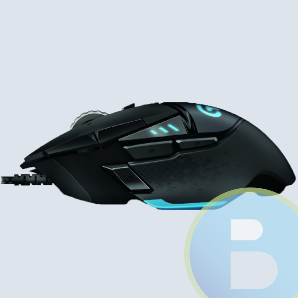 910-004616 - Mouse Logitech G502, Proteus, Spectrum, Negro Optico, Alambrico, USB, RGB, Ajustable