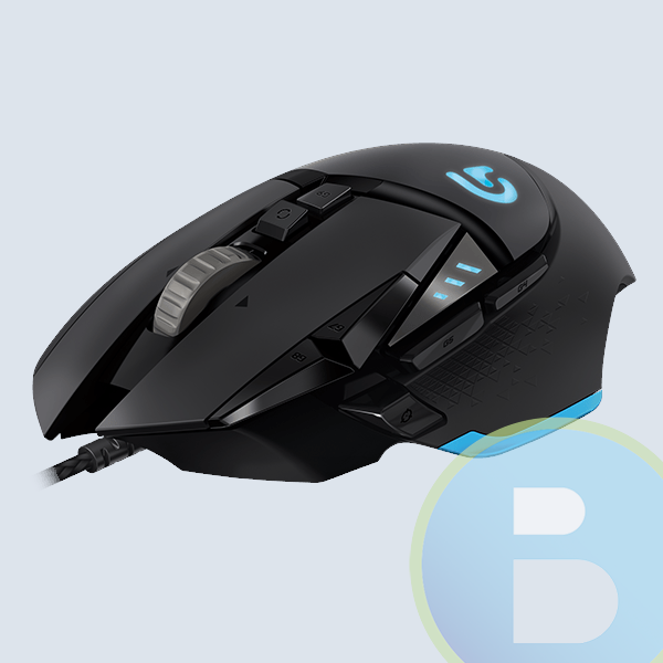 Mouse Logitech G502, Proteus, Spectrum, Negro Optico, Alambrico, USB, RGB, Ajustable