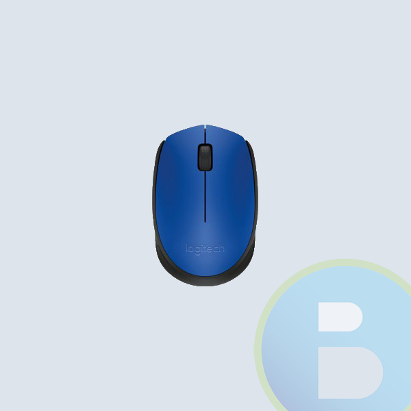 Mouse Logitech M170, Blue-K, Optico, Inalambrico Mini Receptor, USB, PC/Mac