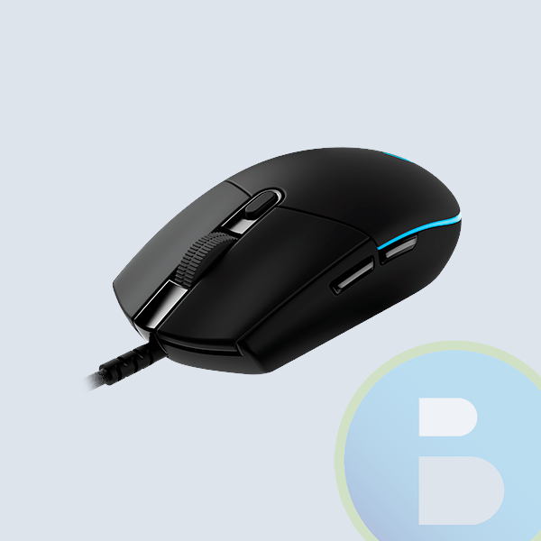 Mouse Logitech G Pro Gaming, Alambrico, 6 Botones, USB 2.0, 12000 DPI, Iluminacion RGB