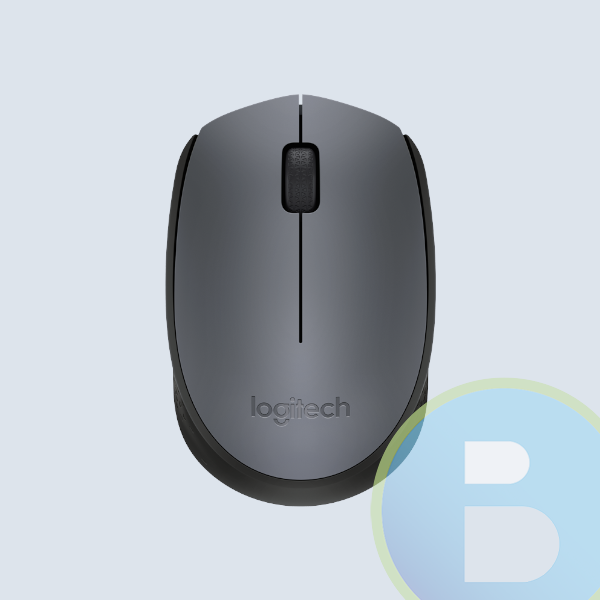 Mouse Logitech M170, Gray-K, Optico, Inalambrico Mini Receptor, USB, PC/Mac