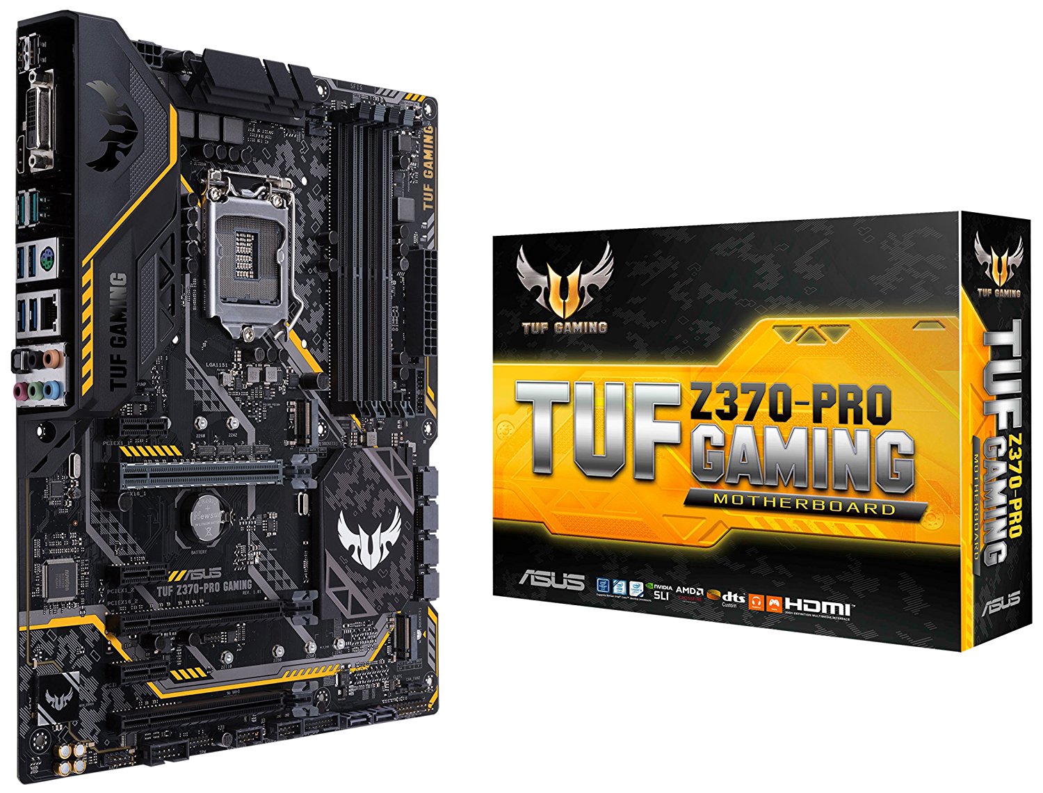 Tarjeta Madre ASUS ATX TUF Z370-PRO GAMING, DDR4-SDRAM , Intel Z370, HDMI, USB 3.0, 64GB DDR4 para Intel