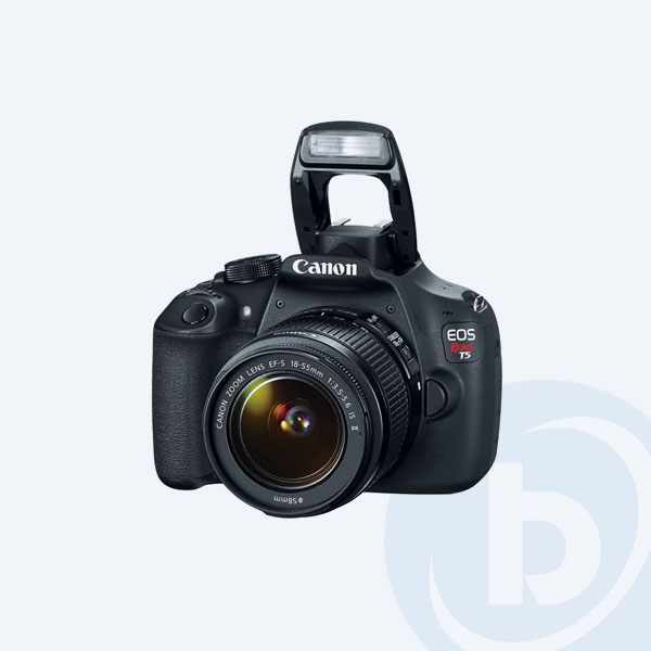 9126B018AA - C&aacute;mara Digital Canon EOS Rebel T5, 18Mpx, Zoom Estandar, 3'', USB/HDMI, Negro