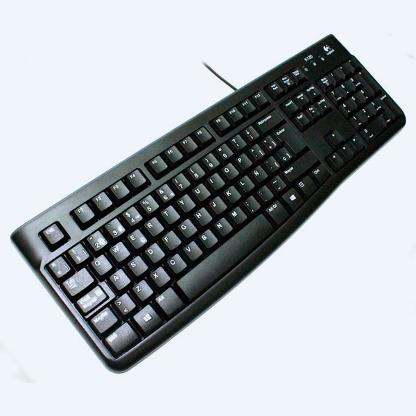 Teclado Logitech K120, USB, Negro