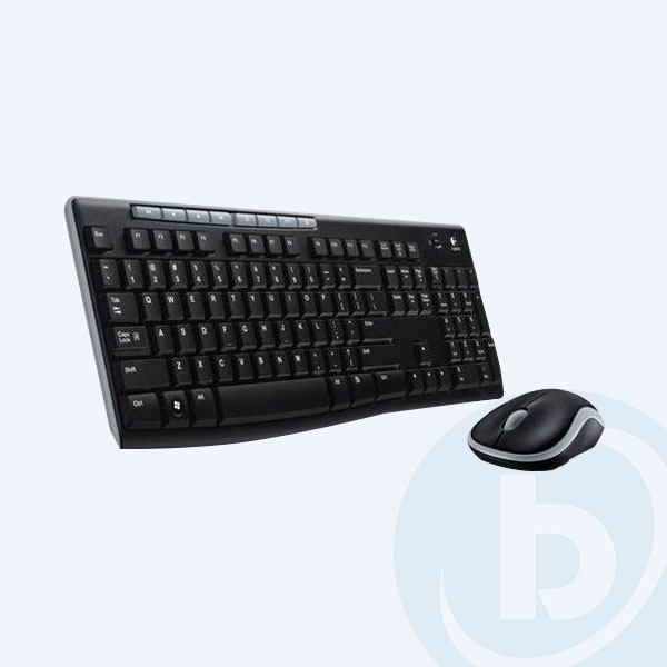 920-004432 - Combo Inal&aacute;mbrico Logitech MK270: Teclado y Mouse, Negro,&Oacute;ptico
