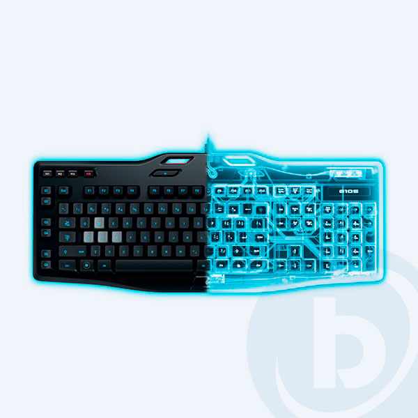 920-005737 - Teclado Multimedia  Logitech G105, USB, Negro, Gaming, Retroiluminado