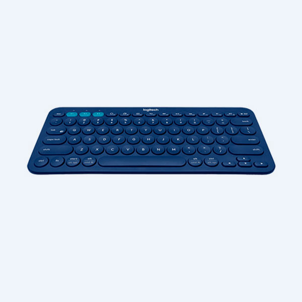 Teclado Logitech K380, Inalámbrico, Bluetooth, Multi dispositivo, Azul
