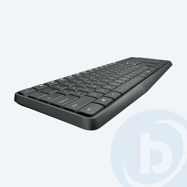 920-007901 - Combo Inal&aacute;mbrico Logitech MK235, Teclado y Mouse, USB, Negro, Alcance 10m