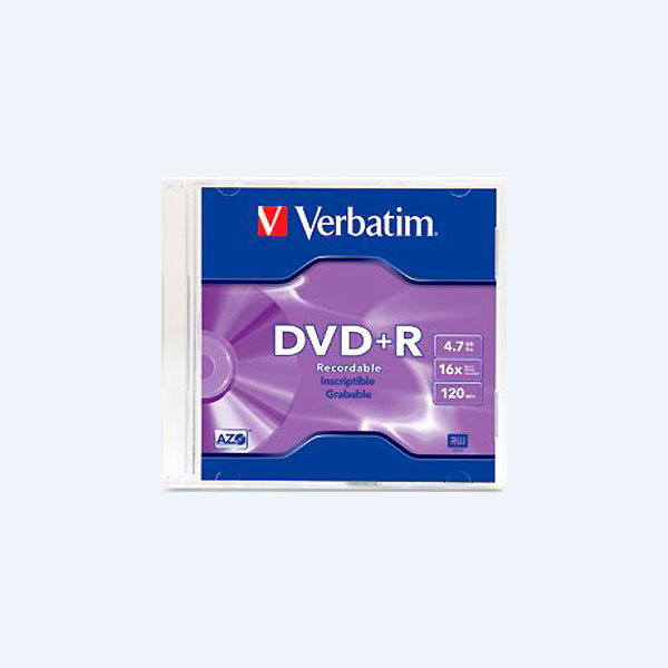 DVD+R Verbatim 95059, 4.7GB, 16X, 1 Pieza