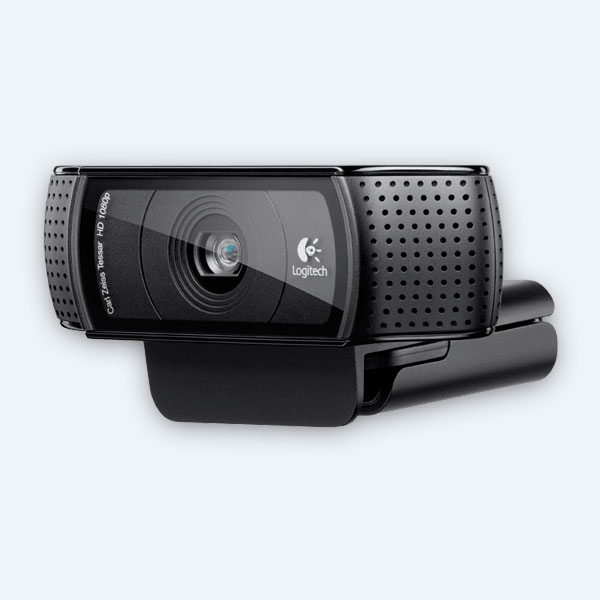 Cámara Web Logitech C920, 1080p Full HD, Foto 15Mpx, USB, C/Micrófono