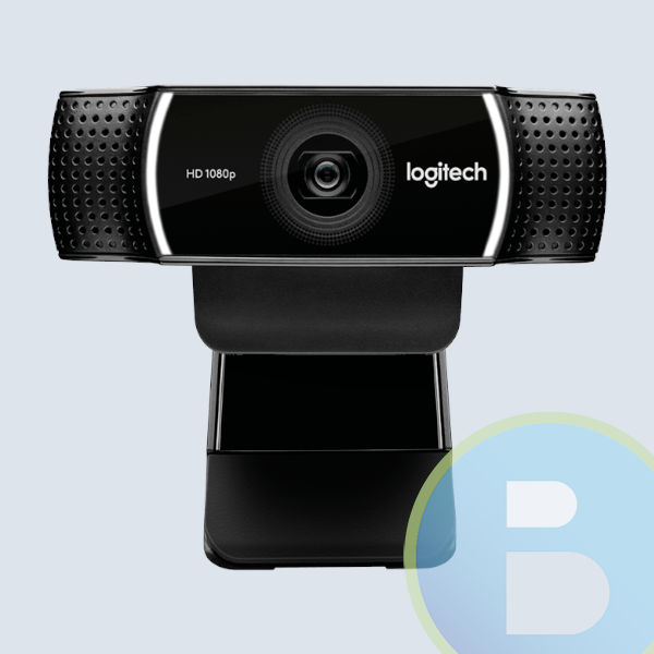 Cámara Web Logitech C922, 2Mpx, 60fps/USB 2.0/1920 x 1080 Vídeo/Auto-foco/Micrófono