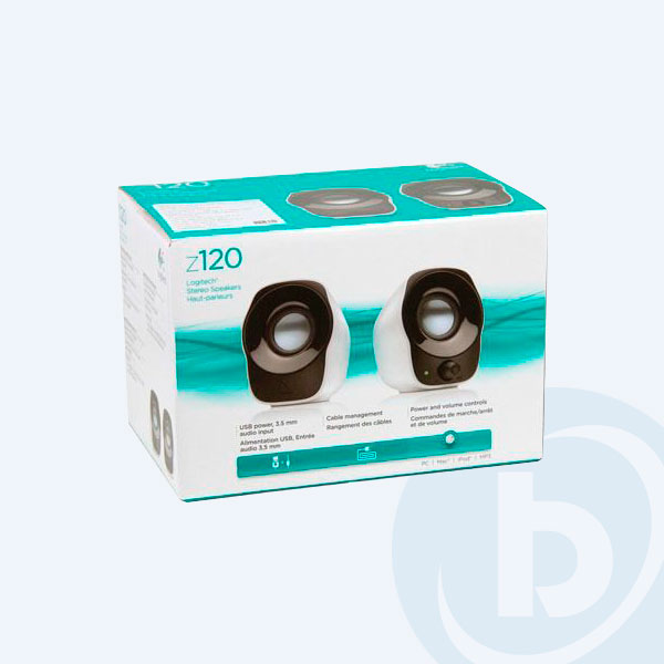 980-000573 - Bocinas Logitech Z120, USB, entrada de 3.5mm, 1.2 watts