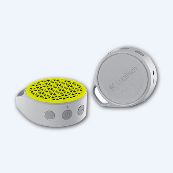 980-001060 - Bocina Logitech X50, 1 Canal, Recargable, Bluetooth, Amarillo/Gris