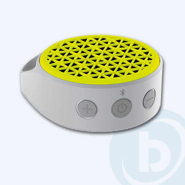 980-001060 - Bocina Logitech X50, 1 Canal, Recargable, Bluetooth, Amarillo/Gris