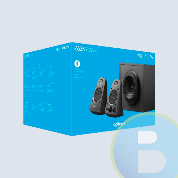 980-001258 - Bocinas Logitech Z625, 2.1 THX, 200 Watts, RMS, Negro