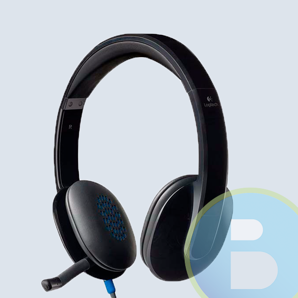 Logitech Audífonos con Micrófono H540, Alámbrico, USB, Negro