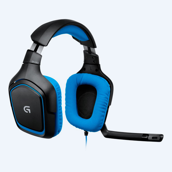 Diadema Logitech G430,  con Micrófono, para Gamers, Dolby Surround 7.1