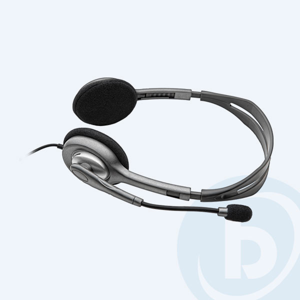 981-000612 - Diadema Logitech H111, Ajustable, 3.5mm, Negro