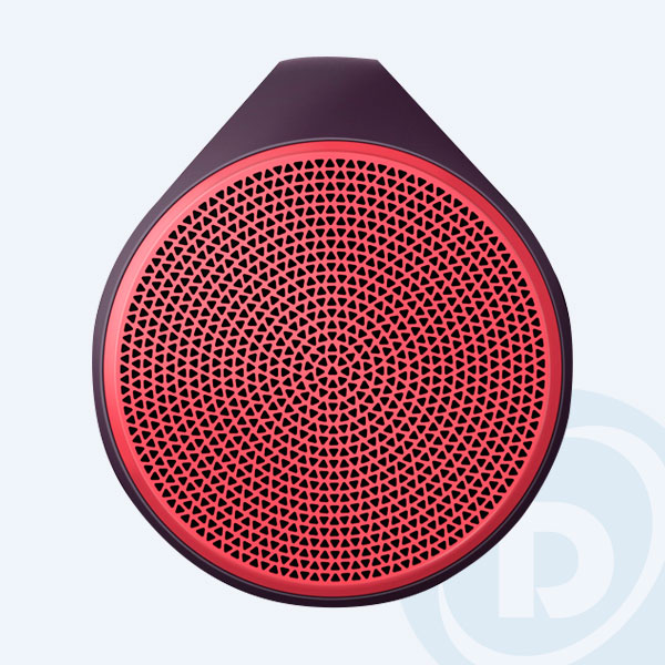 984-000389 - Bocina Logitech X100, Número de Canales 1.0, Bluetooth, Rojo